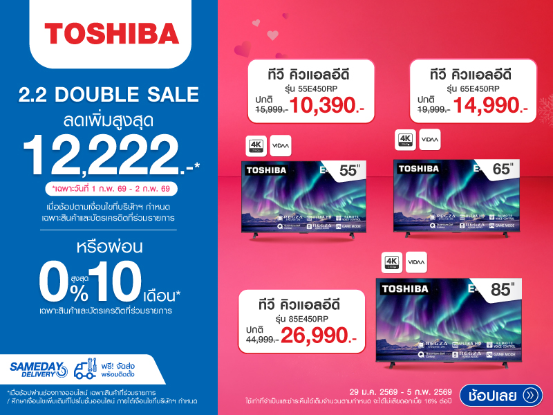 TV TOSHIBA 2.2 DOUBLE DAY