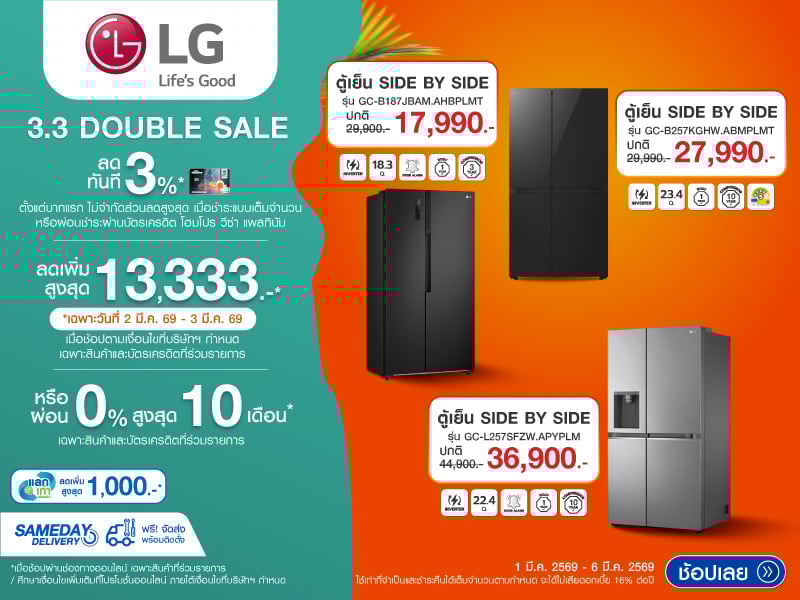 REFRIGERATOR LG 3.3 DOUBLE DAY