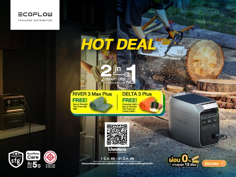 Eco-Flow  เครื่องสำรองไฟพกพา