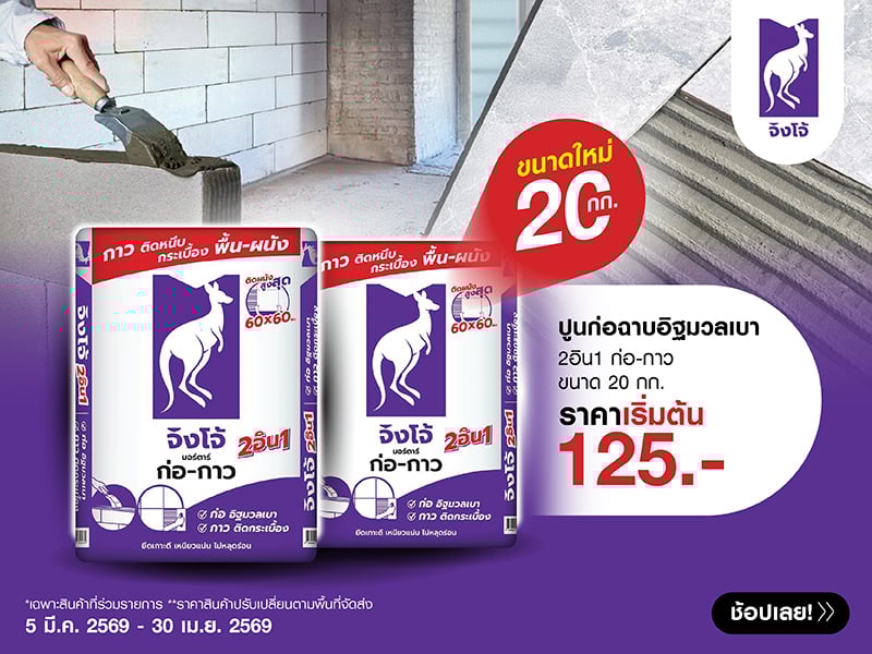 ปูนจิงโจ้ม่วงมอร์ต้า