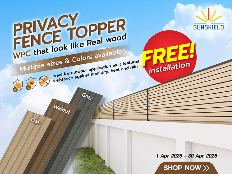PRIVACY FENCE TOPPER