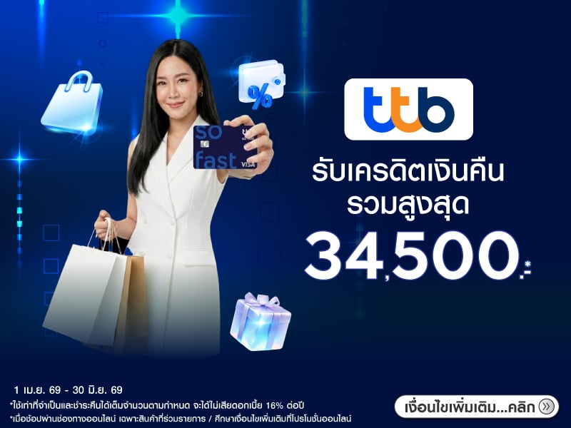 สิทธิพิเศษบัตรเครดิต ttb ﻿