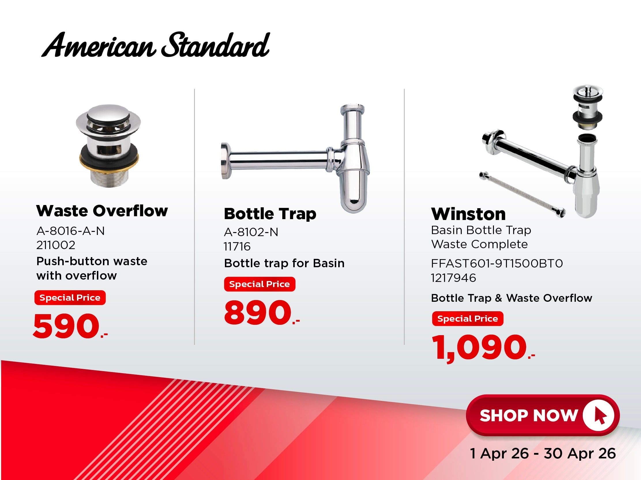 Amercan Standard item spareparts