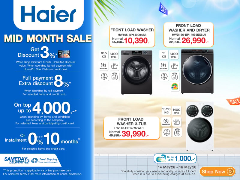 HAIER WASHER MID MONTH SALE
