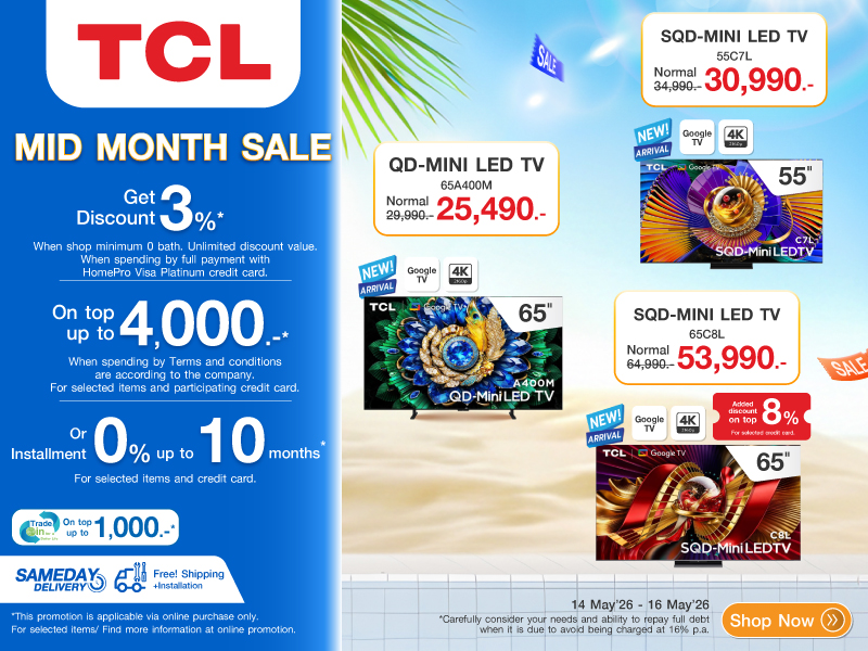 TV TCL MID MONTH SALE
