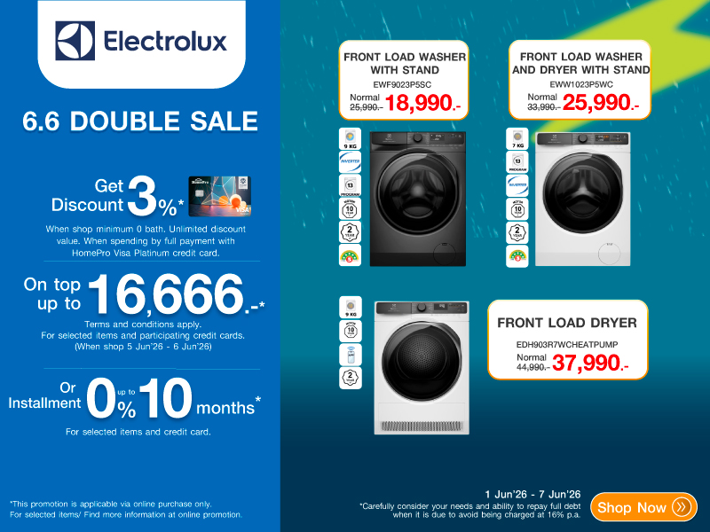 ELECTROLUX WASHER 6.6 DOUBLE DAY