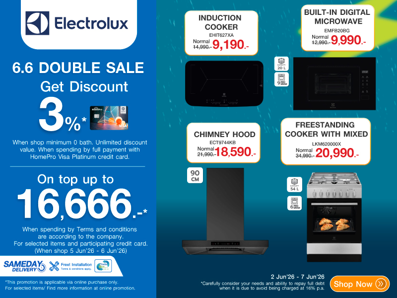 ELECTROLUX 6.6 DOUBLE SALE