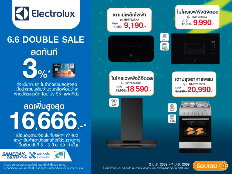 ELECTROLUX 6.6 DOUBLE SALE
