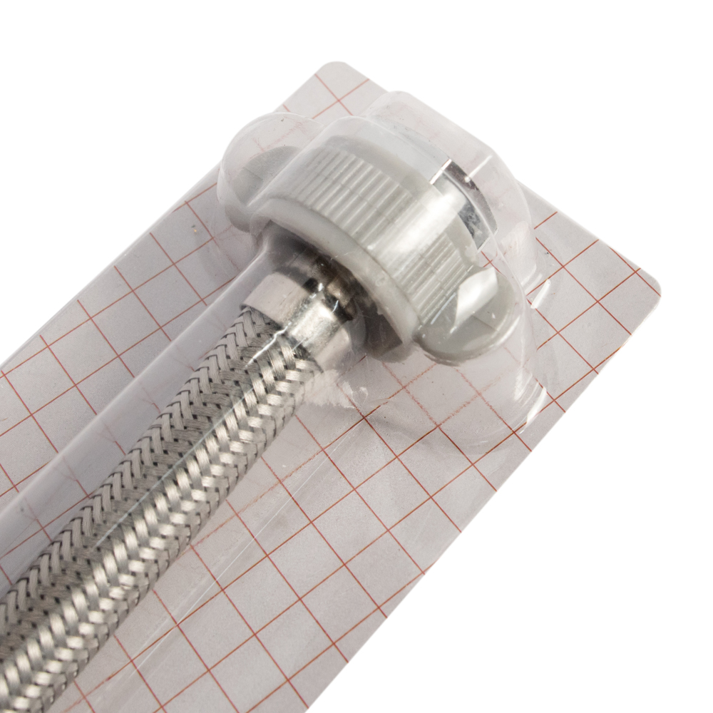 HOT AND COLD WATER INLET HOSE RASLAND RA 50500 20IN STAINLESS STEEL