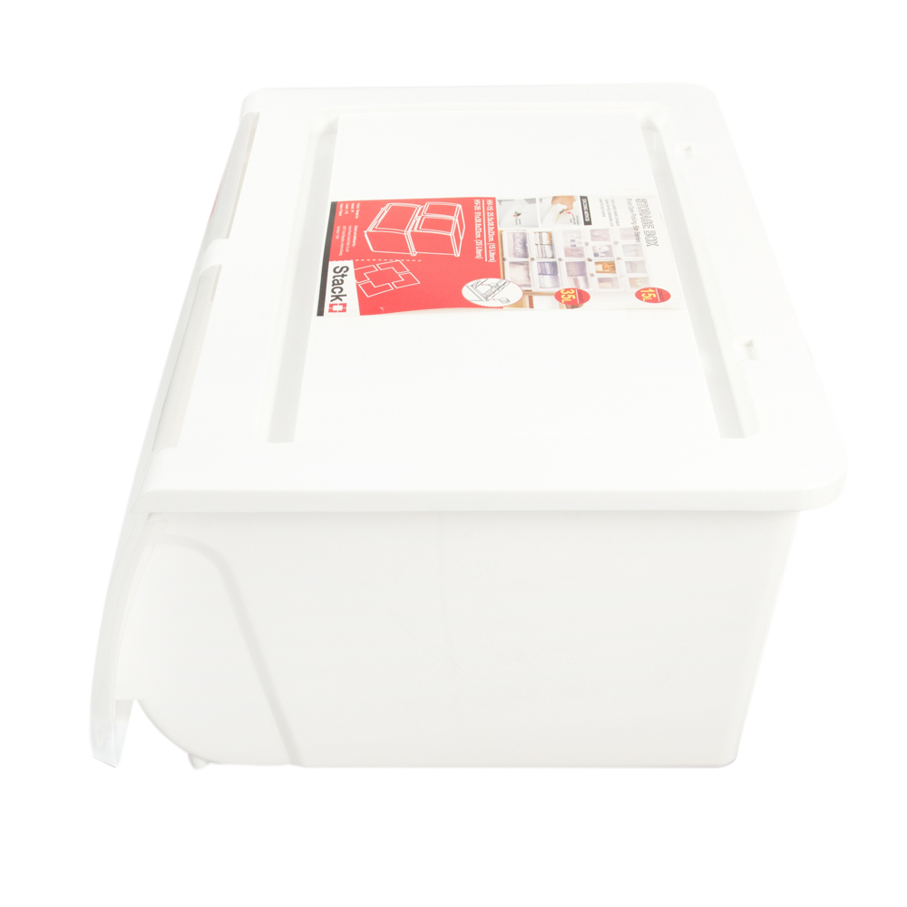 stackable storage box stacko dt-21 s white Images... STORAGE BOX STACKO HV35 38.8X51X23CM WHITE