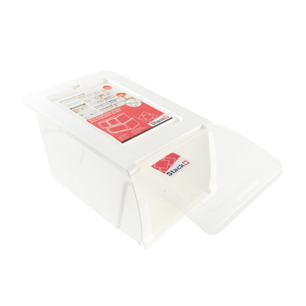 STORAGE BOX STACKO HV15 38.8X25.5X23CM WHITE