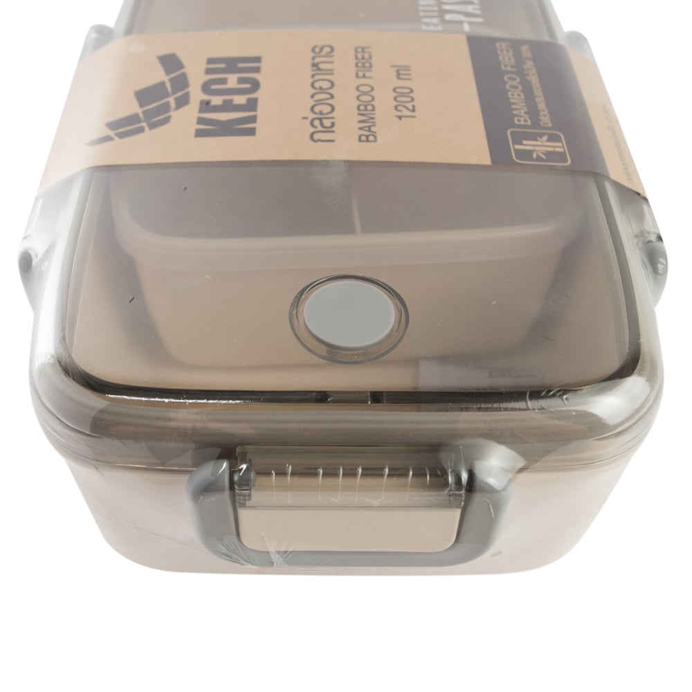 BAMBOO FIBER FOOD CONTAINER KECH SAVE THE WORLD 1.2L BIEGE