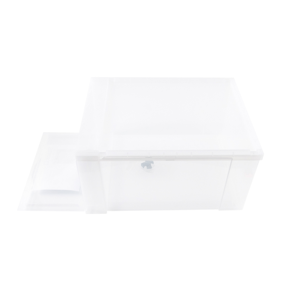 SHOE BOX STACKO 593 28X35.5X18.5CM WHITE