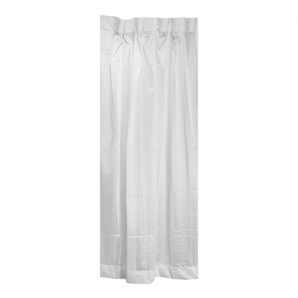 HLS DOT SHEER CURTAIN 140x250 WHITE