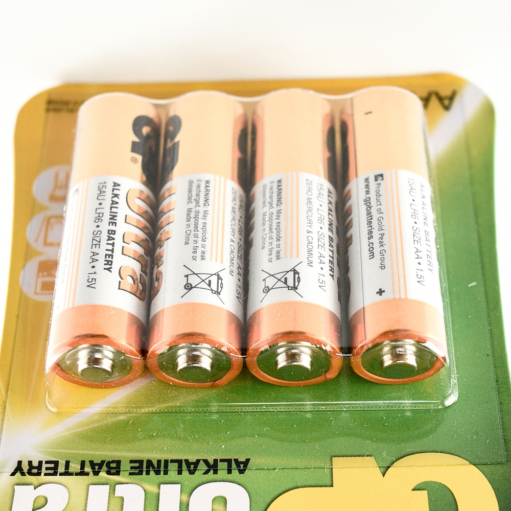 GP ULTRA ALKALINE BATTERY AA 4PCS