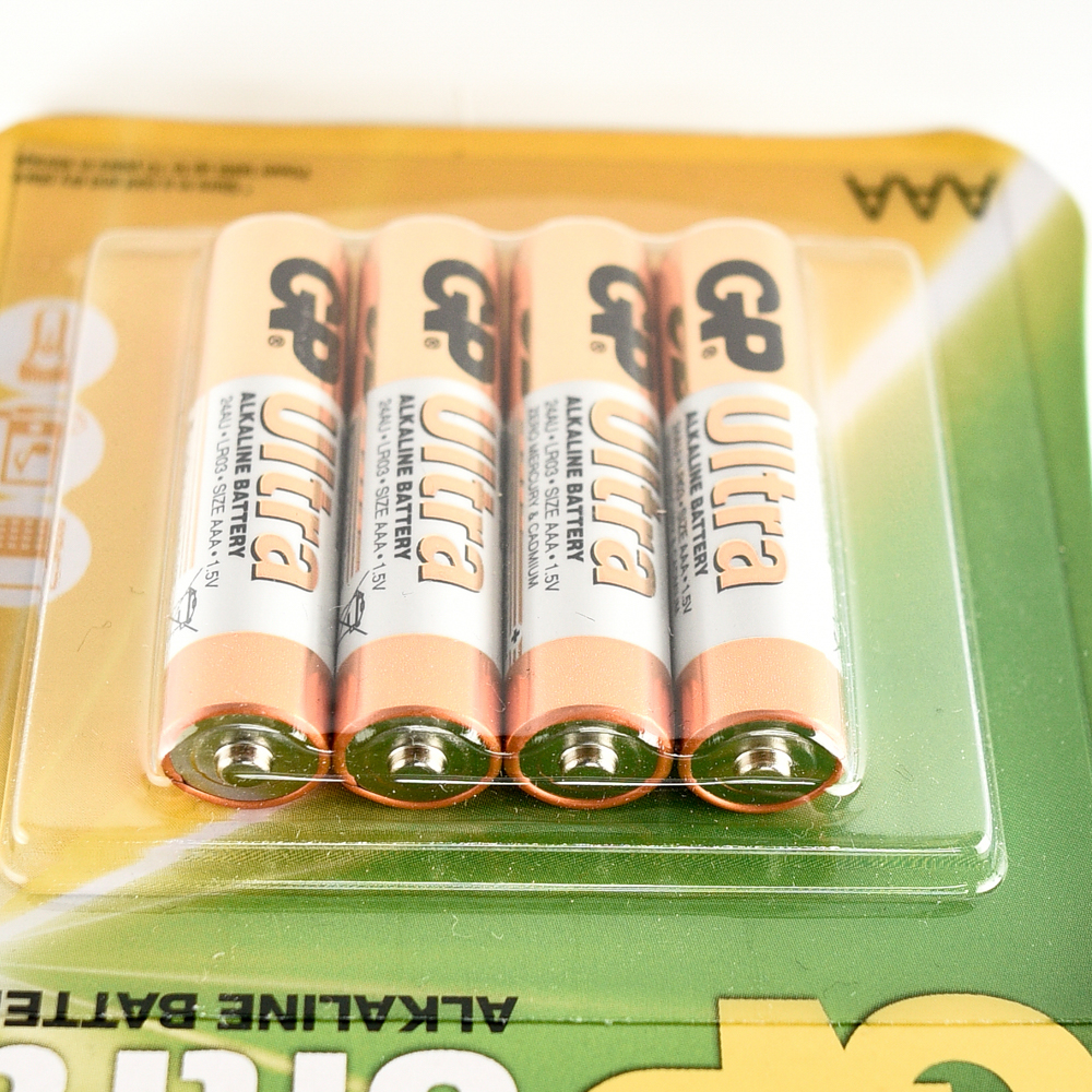 GP ULTRA ALKALINE BATTERY AAA 4PCS