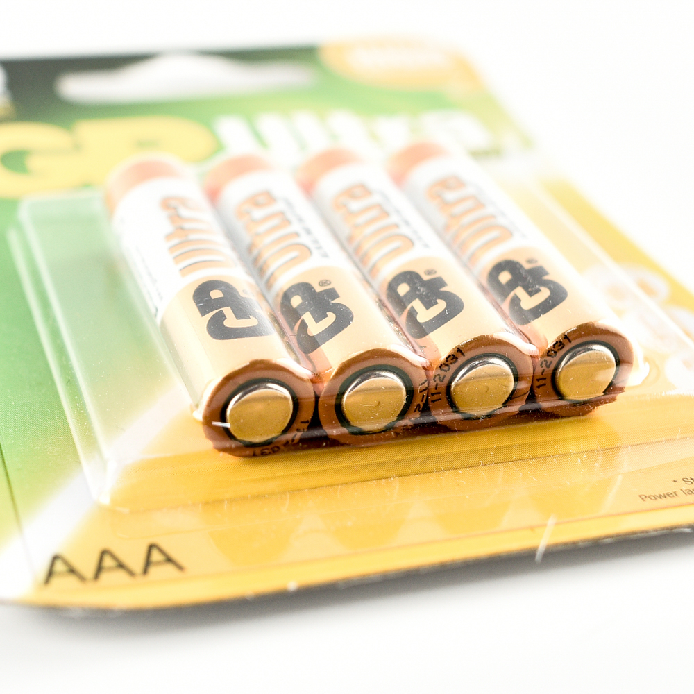 GP ULTRA ALKALINE BATTERY AAA 4PCS