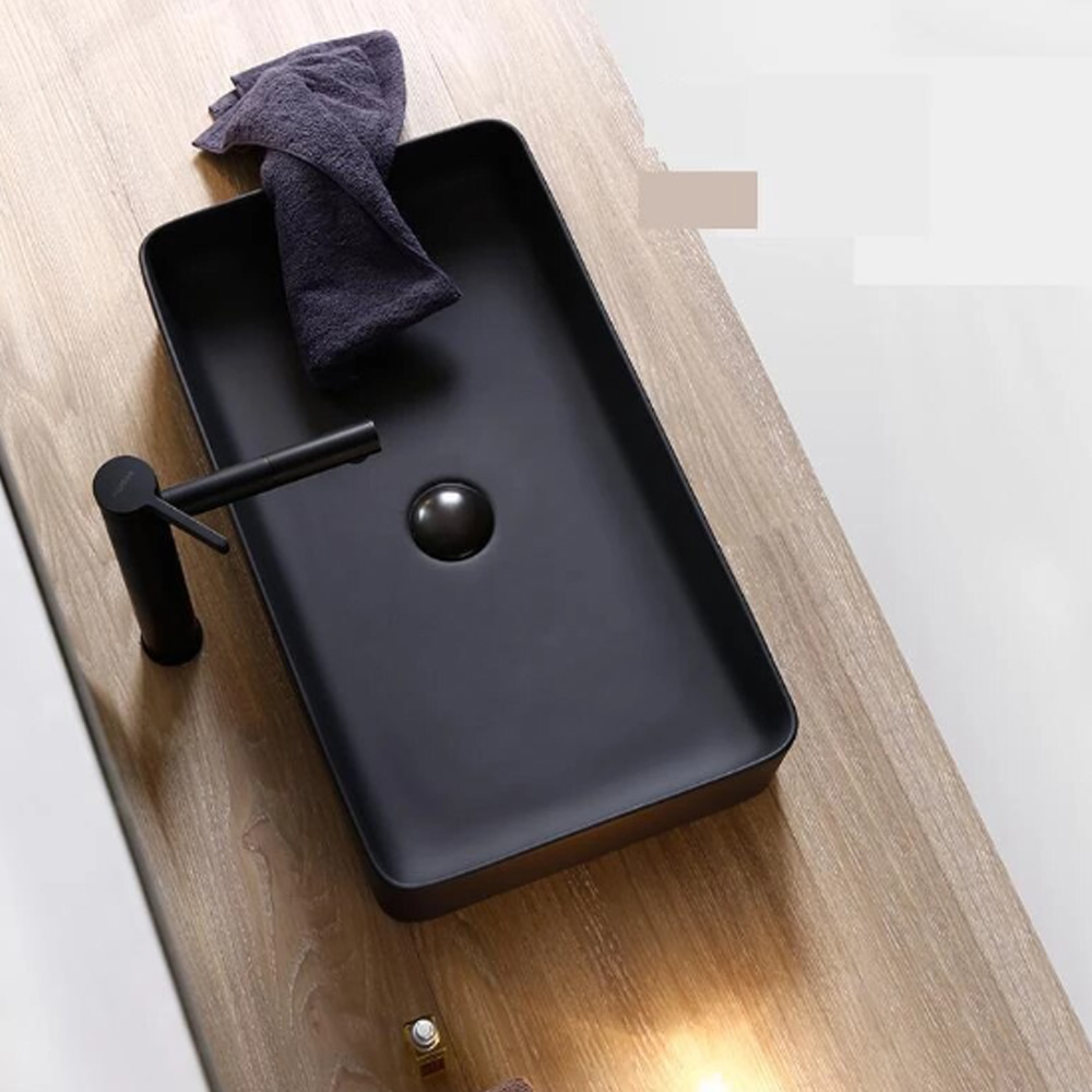 THE VERVE ABOVE COUNTER WASHBASIN TANITO VA2025 BLACK